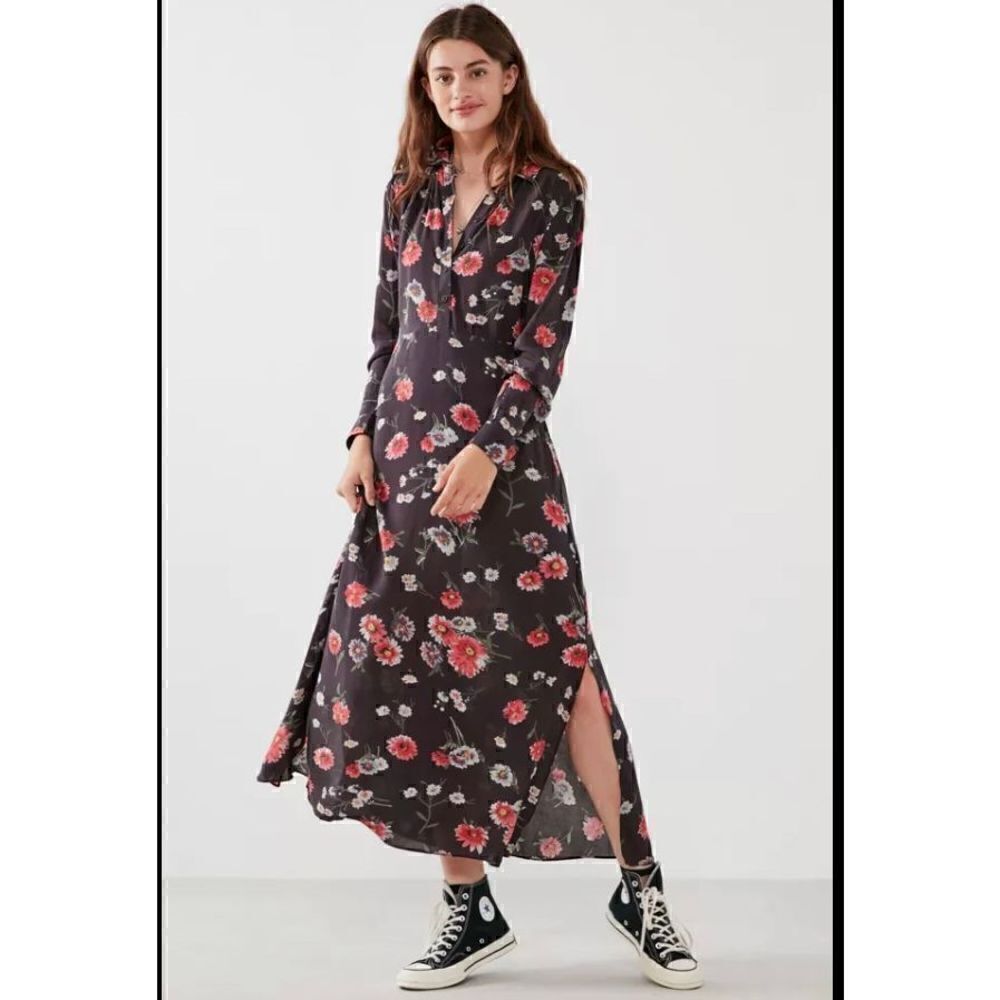 Anthropologie Kimchi Blue floral maxi dress